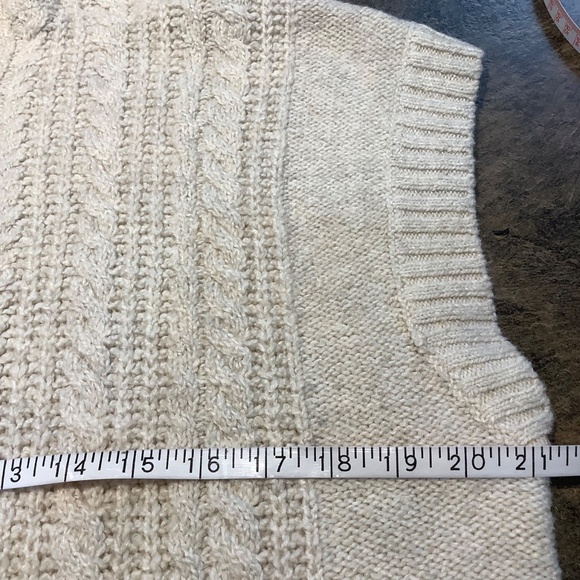 Fabulous Cableknit T Neck Caftan Sweater large - Picture 6 of 12